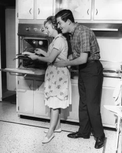 Couple in kitchen
