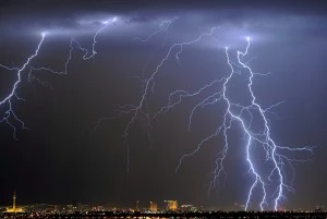 Thunderstorm Rolls Through Las Vegas
