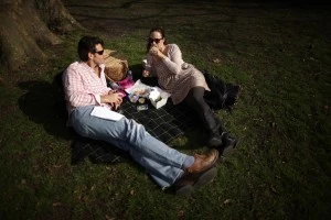 Visitors To Battersea Park Enjoy The Warm Spring Weather